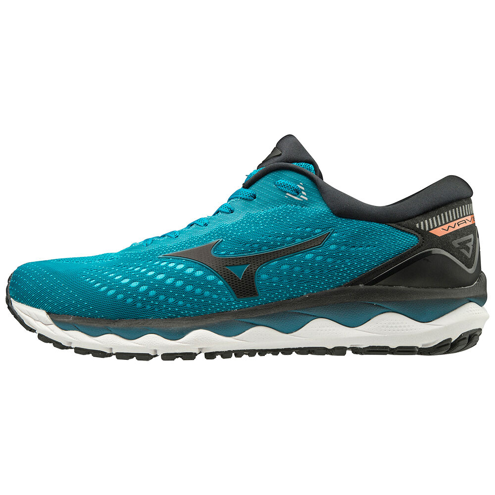 Mizuno Men's WAVE SKY 3 Running Shoes Blue/Black (J1GC190209-RTN)